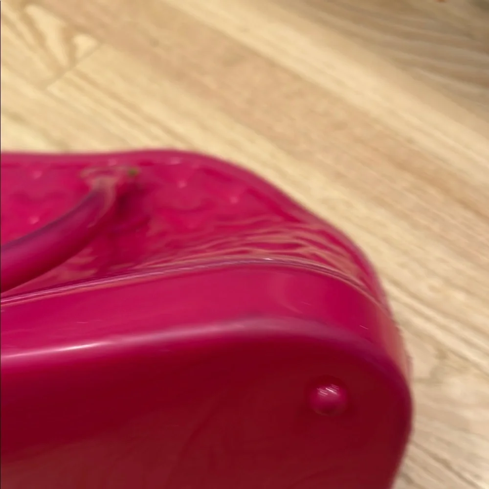 Betsey Johnson Y2K Jelly Bag Pink Heart-Patterned - Picture 6 of 8